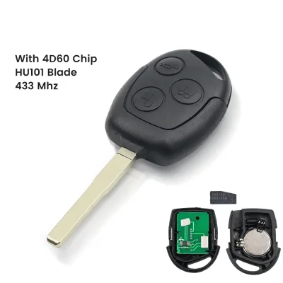 Clé télécommande 3 boutons, 433 MHz, boîtier ABS – image 3
