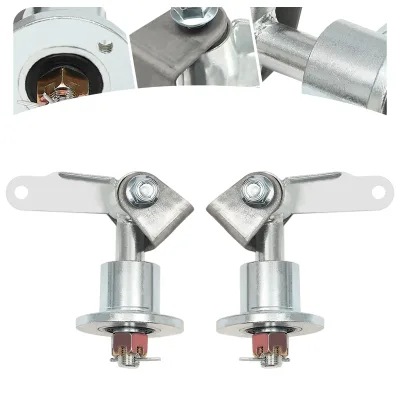 Deux broches de roue en fer galvanisé pour kart