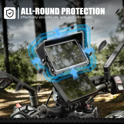Étui de protection GPS moto avec pare-soleil – image 3