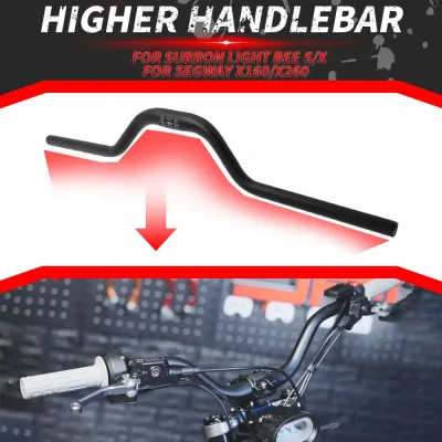 Guidon surélevé en aluminium 7075 pour moto