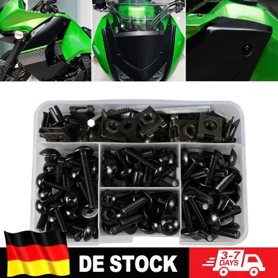 Kit de boulons de carénage de moto en aluminium