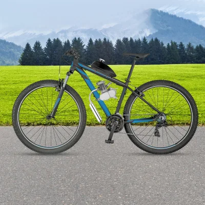 Kit moteur 80 cm³ 2 temps pour vélo, noir et argent – image 2