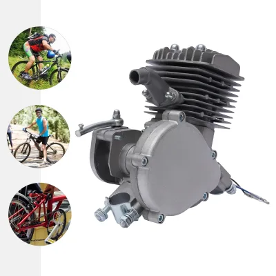 Kit moteur 80 cm³ 2 temps pour vélo, noir et argent – image 3