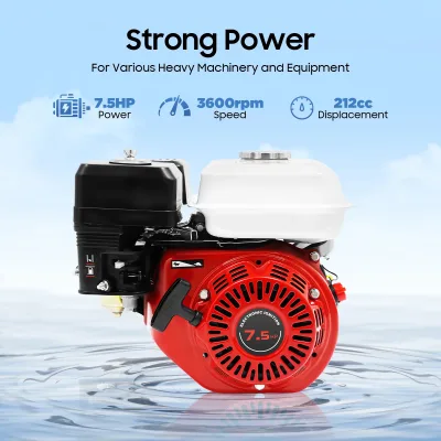 Moteur à essence 4 temps 212 cm³ rouge
