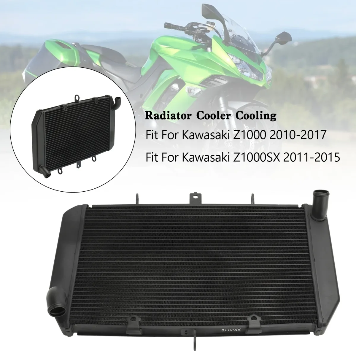 Radiateur de refroidissement moto en aluminium