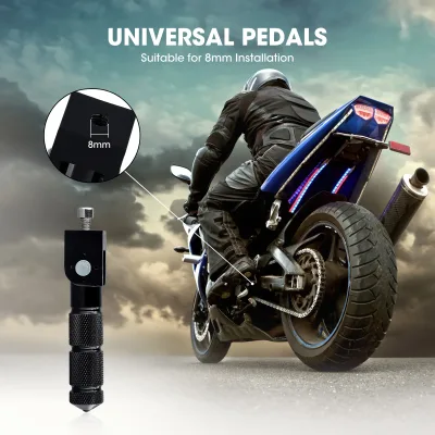 Repose-pieds de moto pliables en aluminium – image 2