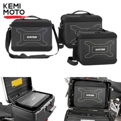 Sac intérieur de coffre moto, noir