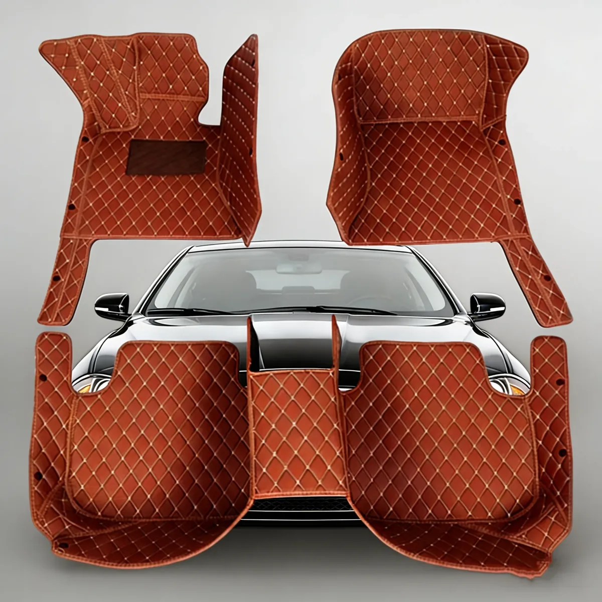Tapis de sol voiture en cuir artificiel